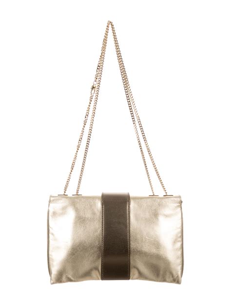 gucci metallic leather evening bags